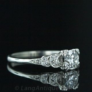 .65 Carat Diamond Art Deco Engagement Ring