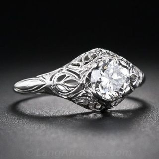.65 Carat Diamond Vintage Engagement Ring