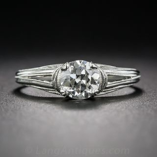 .65 Carat Diamond Vintage Solitaire Engagement Ring