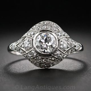 .65 Carat Early Art Deco Diamond Ring