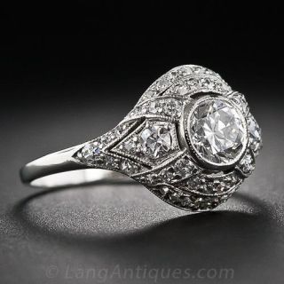 .65 Carat Early Art Deco Diamond Ring