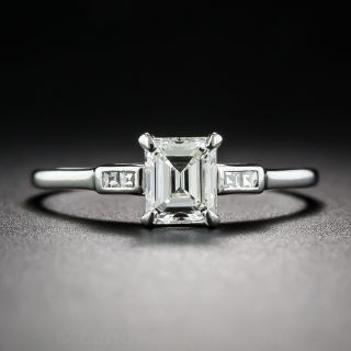.65 Carat Emerald-Cut Diamond and Platinum Ring