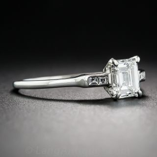.65 Carat Emerald-Cut Diamond and Platinum Ring