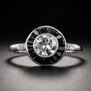 .65 Carat European-Cut Art Deco Style Engagement Ring - GIA