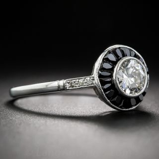 .65 Carat European-Cut Art Deco Style Engagement Ring - GIA