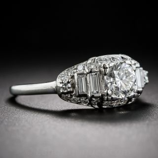 .65 Carat European-Cut Diamond and Platinum Engagement Ring
