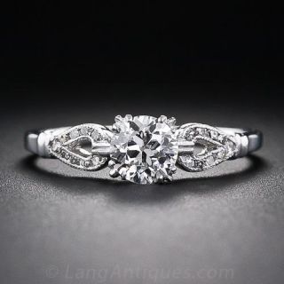 .65 Carat G/VS1 Vintage Diamond Engagement Ring 