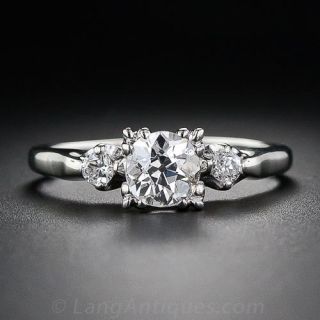 .65 Carat Mid-Century Diamond Solitaire