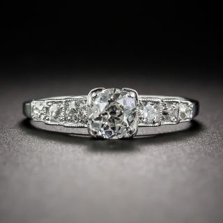 .65 Carat Old Mine-Cut Diamond Art Deco Engagement Ring - 1