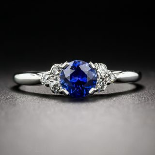 .65 Carat Sapphire & Diamond Ring