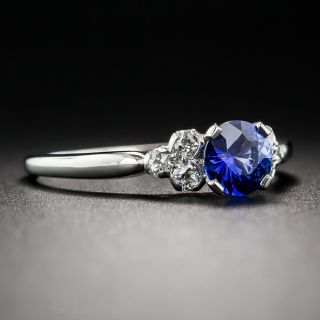 .65 Carat Sapphire & Diamond Ring