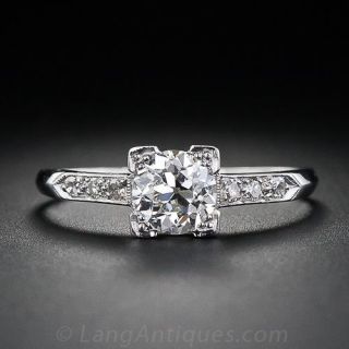 Art Deco Diamond Engagement Ring 