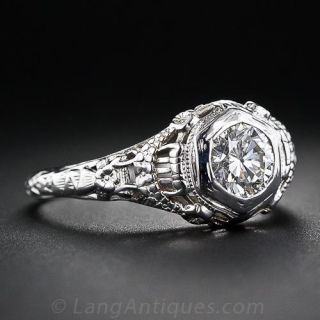 .65 Carat Vintage Diamond Engagement Ring