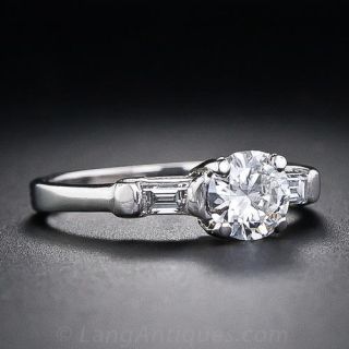 .66 Carat Diamond and Platinum Engagement Ring