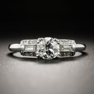 .66 Carat Diamond Art Deco Engagement Ring