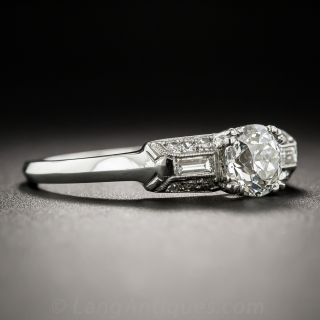.66 Carat Diamond Art Deco Engagement Ring