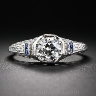 .66 Carat Early-Art Deco Diamond Engagement Ring