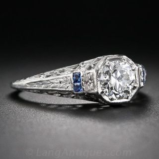 .66 Carat Early-Art Deco Diamond Engagement Ring