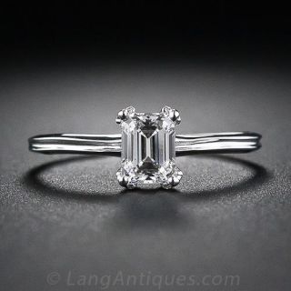 .67 Carat Emerald Cut Diamond Ring
