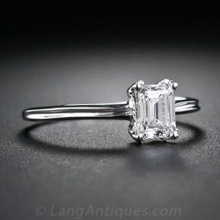 .67 Carat Emerald Cut Diamond Ring