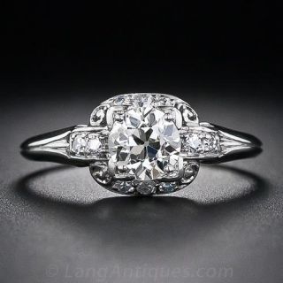 .67 Carat Vintage Diamond  Engagement Ring by Granat Bros.