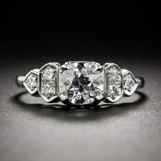 .68 Carat Art Deco Diamond Engagement Ring 