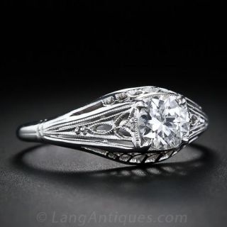 .68 Carat Diamond Vintage Solitare Ring