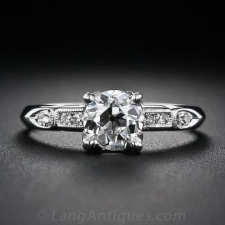 .68 Carat European-Cut Diamond Vintage Engagement Ring
