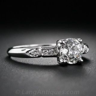 .68 Carat European-Cut Diamond Vintage Engagement Ring
