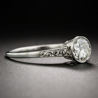 .68 Carat Platinum and Diamond Solitaire Engagement Ring
