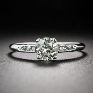 .68 Carat Platinum Diamond Art Deco Engagement Ring