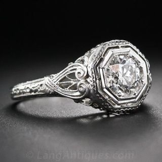.68 Carat Vintage Diamond Engagement Ring