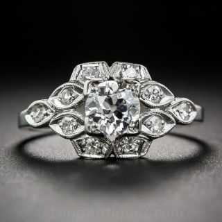 .69 Carat Art Deco Engagement Ring