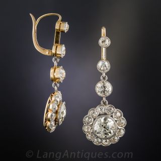 7.50 Carat Diamond Dangle Drops