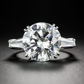 7.55 Carat Round Brilliant-Cut Diamond Ring - GIA I/SI1