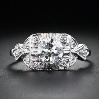 .70 Carat Art Deco Diamond Engagement Ring