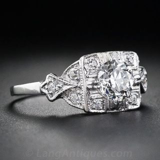 .70 Carat Art Deco Diamond Engagement Ring