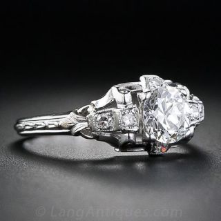 .70 carat Art Deco Diamond Engagement Ring