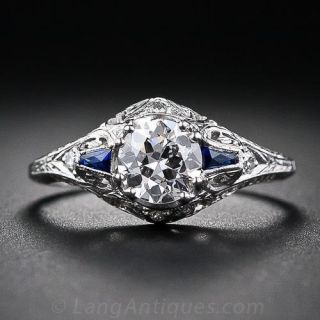 .70 Carat Art Deco Diamond Engagement Ring