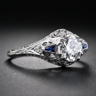 .70 Carat Art Deco Diamond Engagement Ring