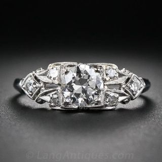 .70 Carat Art Deco Diamond Engagement Ring