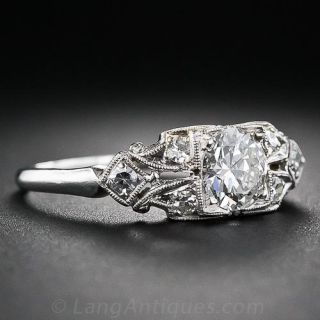 .70 Carat Art Deco Diamond Engagement Ring