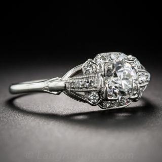 .70 Carat Art Deco Diamond Engagement Ring