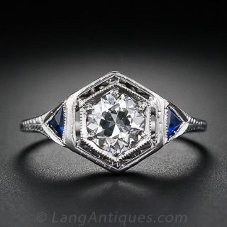 Art Deco Diamond Engagement Ring 