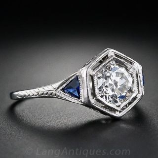 .70 Carat Art Deco Diamond Engagement Ring