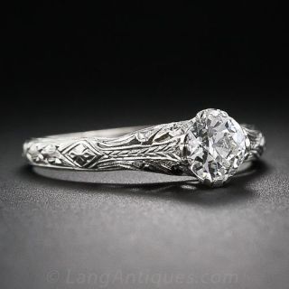 .70 Carat Diamond Antique Solitaire Engagement Ring