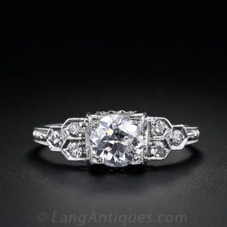 .70 Carat Diamond Art  Deco Engagement Ring