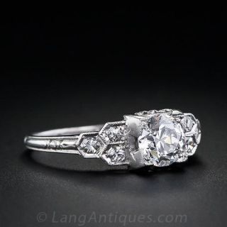 .70 Carat Diamond Art  Deco Engagement Ring