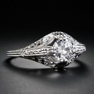 .70 Carat Diamond Filigree Ring