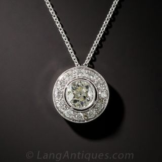 .70 Carat Diamond Halo Pendant